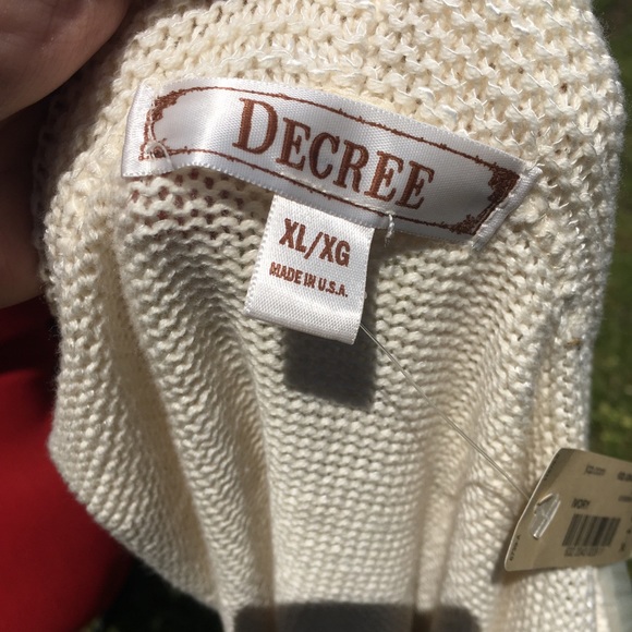 Decree cardigan vest! NWT! - Picture 3 of 4